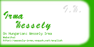 irma wessely business card